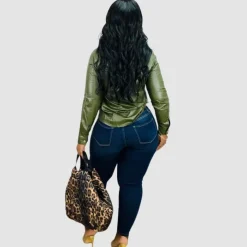 Solid Color PU Shirts