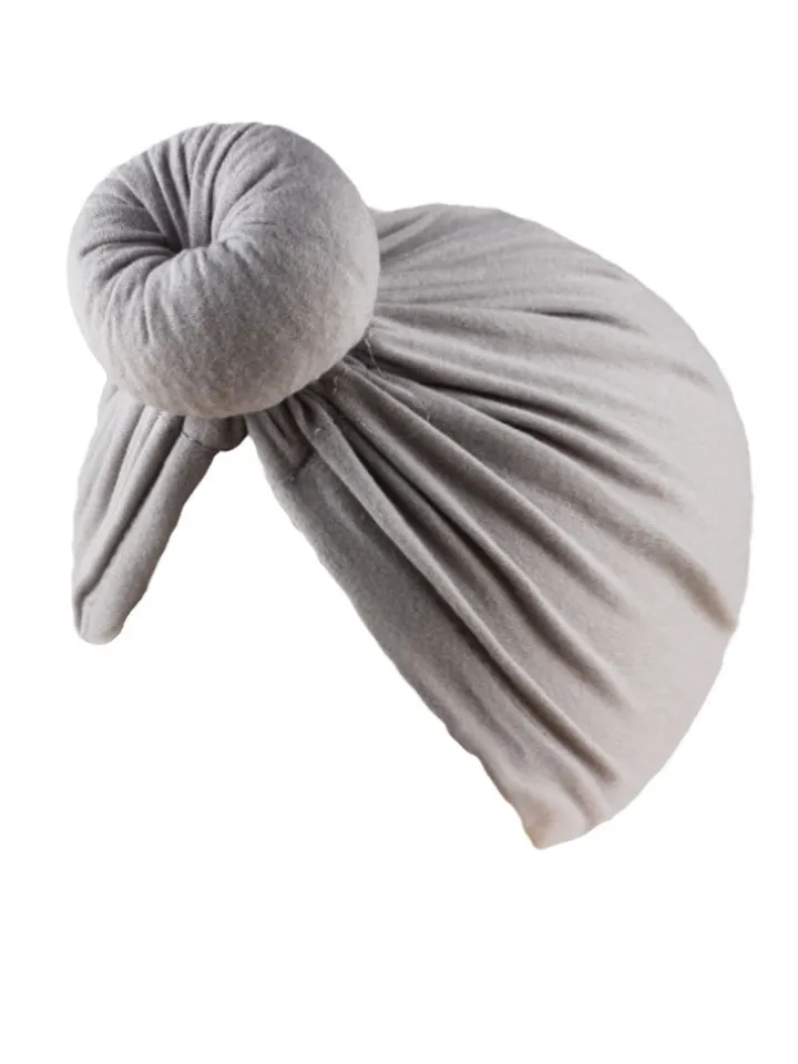 Solid Color Ruched Cross Turban Cap