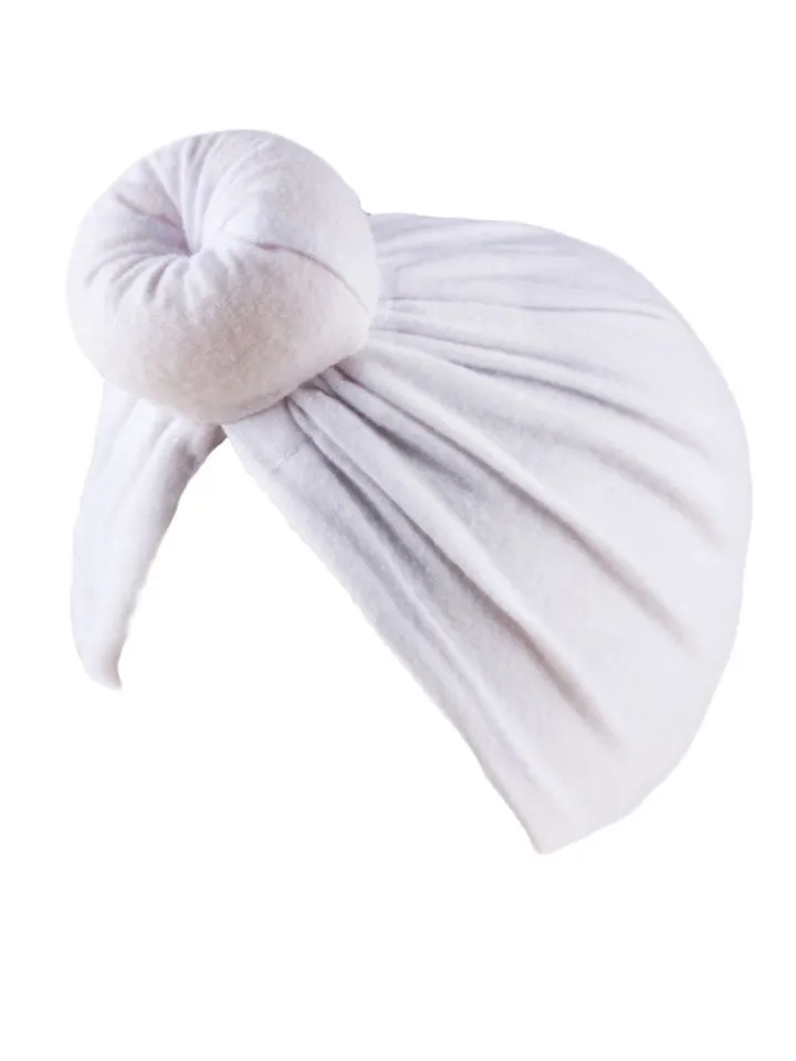 Solid Color Ruched Cross Turban Cap
