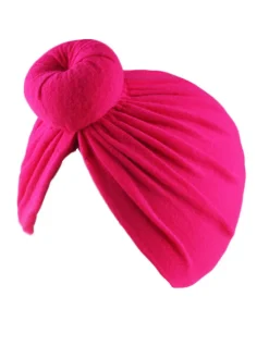 Solid Color Ruched Cross Turban Cap