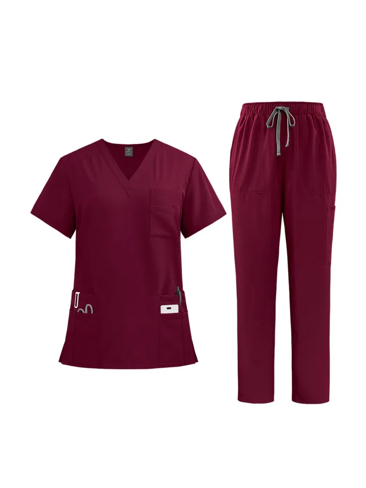 Solid Color Top Straight Leg Pants Set