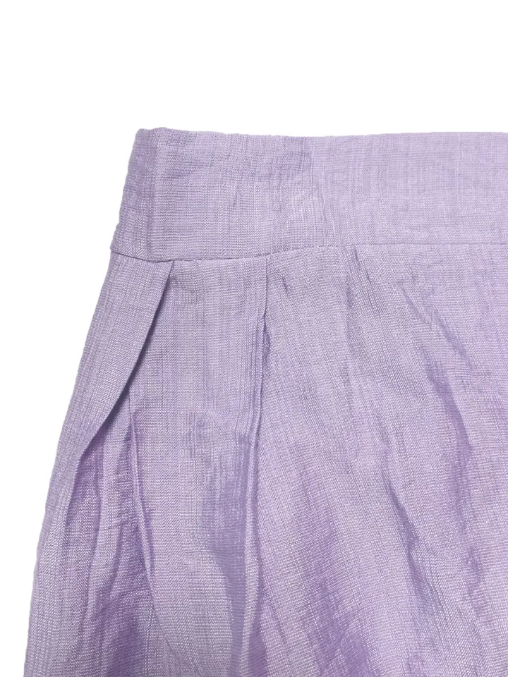 Solid Color Top Wide-Leg Pants Set