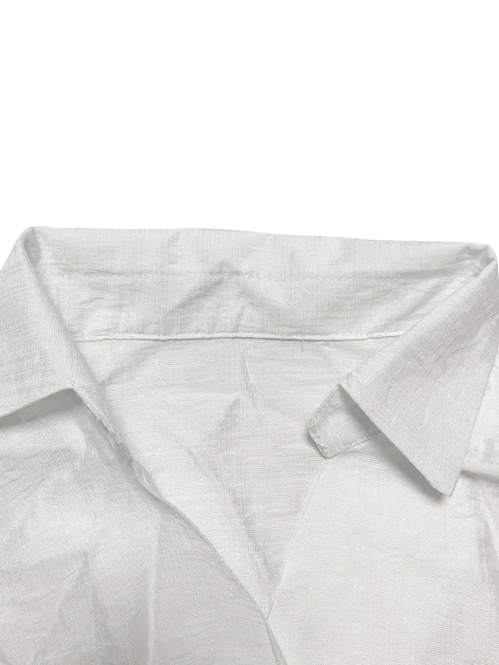 Solid Color Top Wide-Leg Pants Set