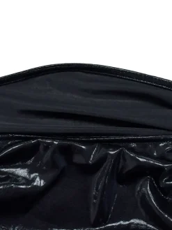 Spaghetti Strap Off-Shoulder Pleated Bodycon Dress