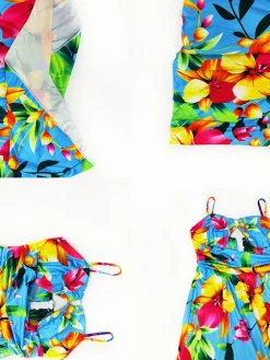 Spaghetti Strap Printed Tie-Dye Maxi Dress