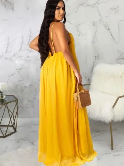 Spaghetti Straps Maxi Dress