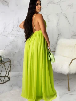Spaghetti Straps Maxi Dress