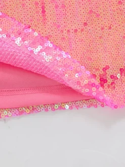 Sparkly Sequin T-Shirt Mini Dress