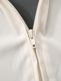 Stand Collar Slim Fit Jacket and Pants Set