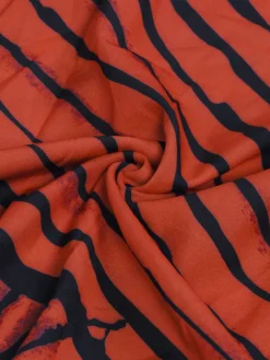 Strap Print Pockets Wide Leg Jumpsuit