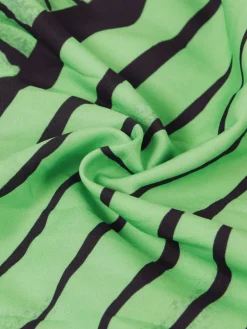 Strap Print Pockets Wide Leg Jumpsuit