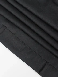 Strapless Button Front Belted A-Line Maxi Dress