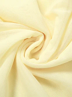 Strapless Mesh Mini Dress with Scarf Gloves