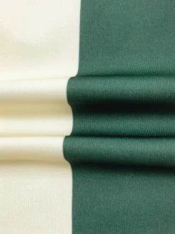 Striped Polo Crop Top Shorts Set