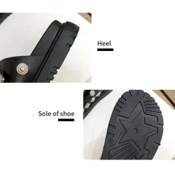 Studded Metal Rivet Flat Slide