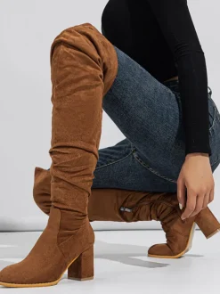 Suede Over-the-Knee Boots