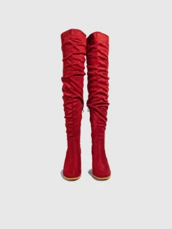 Suede Over-the-Knee Boots