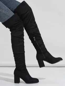 Suede Over-the-Knee Boots