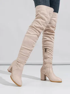 Suede Over-the-Knee Boots