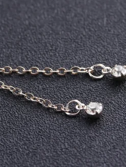 Sweet Butterfly Tassel Rhinestone Anklets