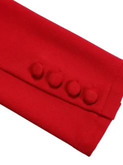 Tailored Lapel Peplum Blazer Pants Set