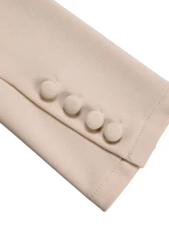 Tailored Lapel Peplum Blazer Pants Set