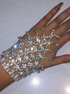 Tassels Glitter Rhinestone Bracelets