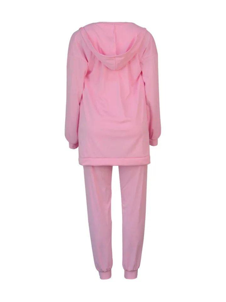 Three Piece Crop Top Jacket Jogger Set