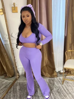 Three Piece Tank Top Short Jacket Pants Set