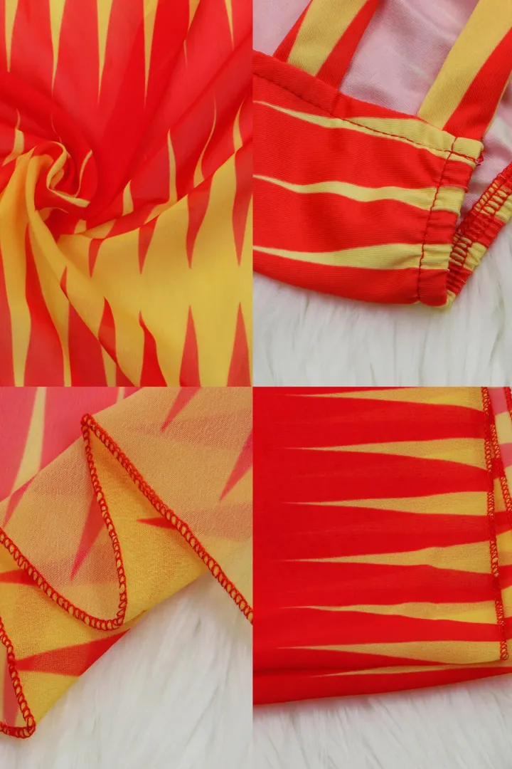 Three Pieces Beach Bikini Swimwear Suit