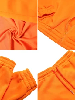 Three Pieces Vest and Hoodie and Pants Set