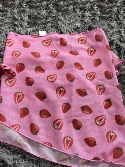 Three-Piece Mesh Drawstring Bikini Set