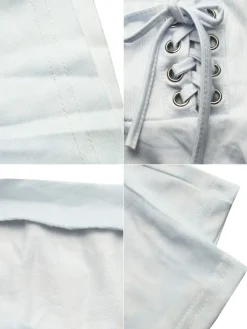 Tie-Dye Short Sleeve Crop Top Tie-Waist Pants Set