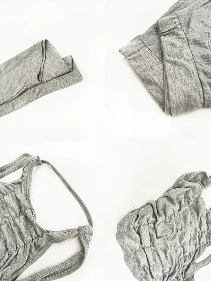 Two Piece Backless Crop Top Bloomers