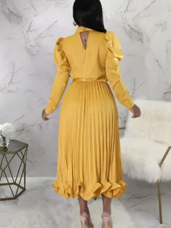 Two Piece Crop Top Pleated Maxi Skirts