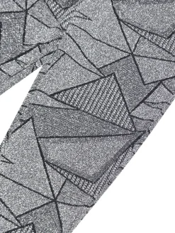 Two Piece Geometric Print Pant Suit