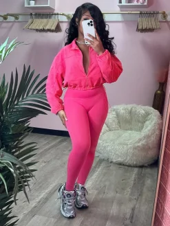 Two Piece Long Sleeve Jacket Skinny Pants