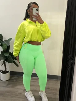 Two Piece Long Sleeve Jacket Skinny Pants