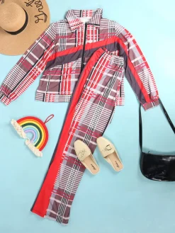 Two Piece Long Sleeve Printed Jacket Pants