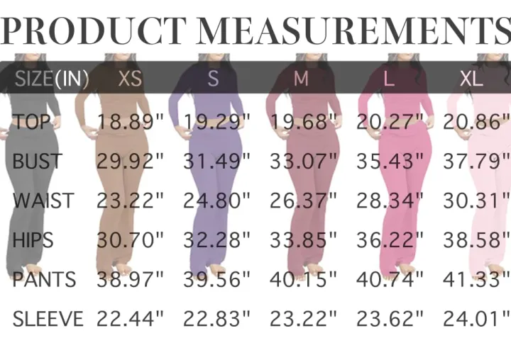 Two Piece Long Sleeve Tops Flare Leggings