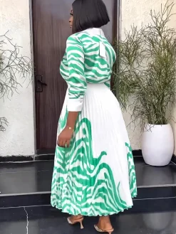 Two Piece Long Sleeve Zebra Print Skirt Suit