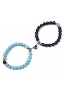 Two Piece Magnetic Attraction Couple Bracelets