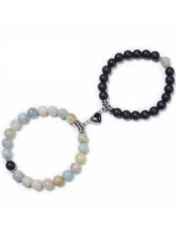 Two Piece Magnetic Attraction Couple Bracelets