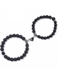 Two Piece Magnetic Attraction Couple Bracelets