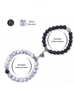 Two Piece Magnetic Attraction Couple Bracelets