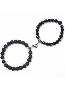 Two Piece Magnetic Attraction Couple Bracelets
