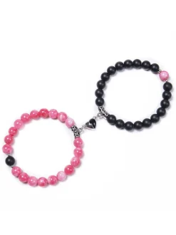 Two Piece Magnetic Attraction Couple Bracelets