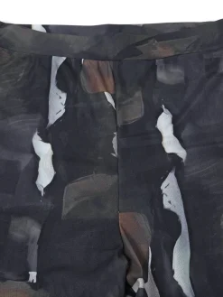 Two Piece Mesh Print Shirt Pants Set