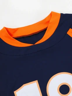 Two Piece Number Print Pants Sets Tracksuit