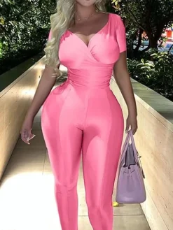 Two Piece Off Shoulder Top u0026Bodycon Flared Pant